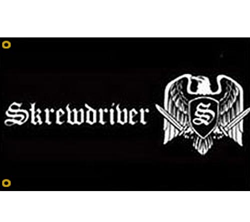 Skrewdriver Flag - Click Image to Close